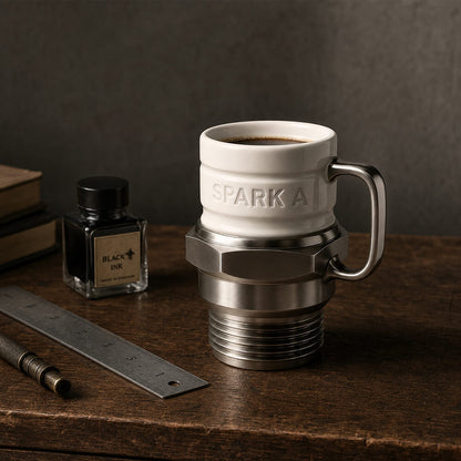 Mechanical-Style Sparkplug Creative Mug in Ceramic