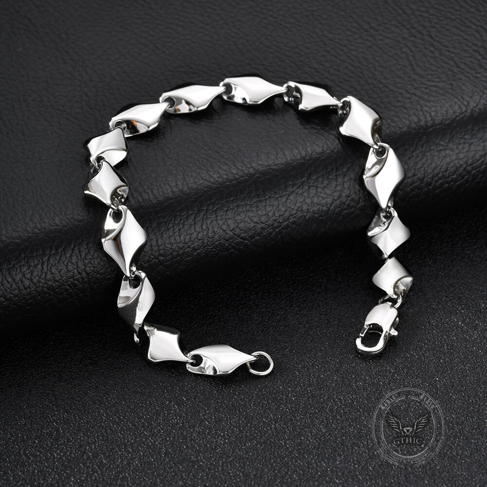 Mechanical Dragon Bone Chain Bracelet in Stainless Steel