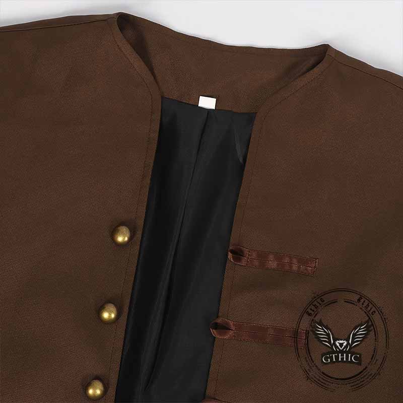 Medieval Renaissance Pirate Brown Halloween Costume