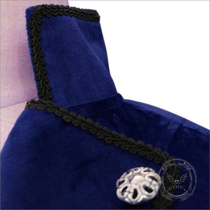 Medieval Retro Halloween Stand Collar Tuxedo Costume