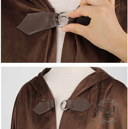 Medieval Retro Warrior Cosplay Halloween Costume Cloak