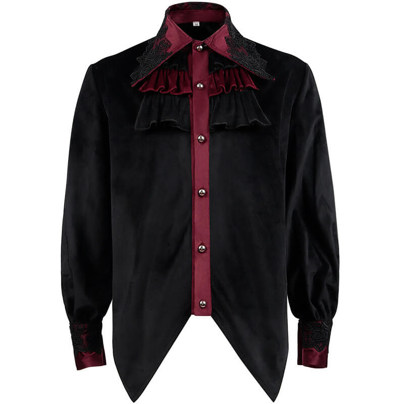 Medieval Vampire Ruffled Gothic Shirt