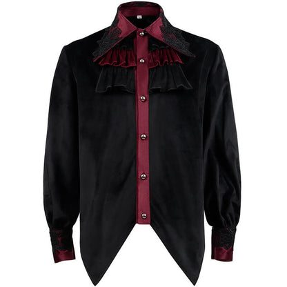 Medieval Vampire Ruffled Gothic Shirt