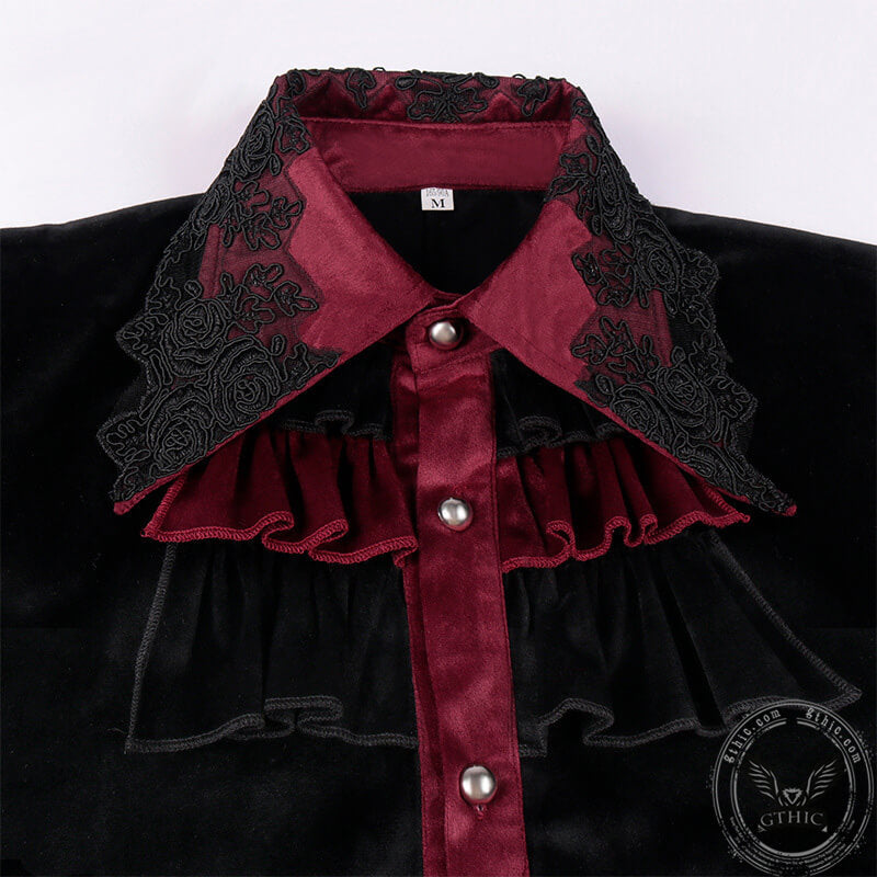 Medieval Vampire Ruffled Gothic Shirt