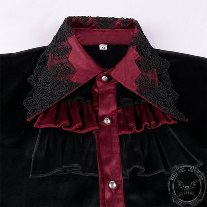 Medieval Vampire Ruffled Gothic Shirt