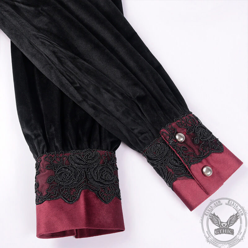 Medieval Vampire Ruffled Gothic Shirt
