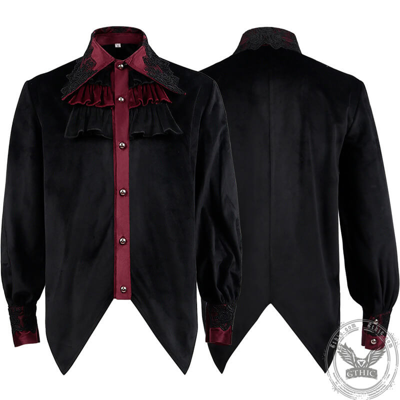 Medieval Vampire Ruffled Gothic Shirt