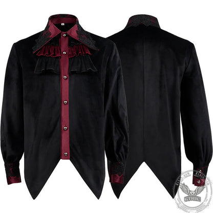 Medieval Vampire Ruffled Gothic Shirt
