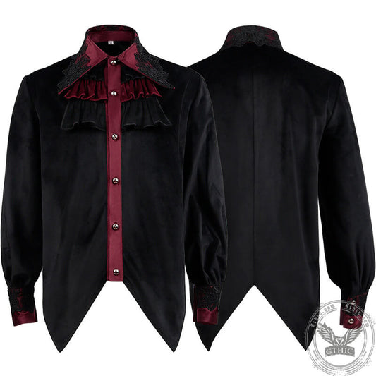 Medieval Vampire Ruffled Gothic Shirt