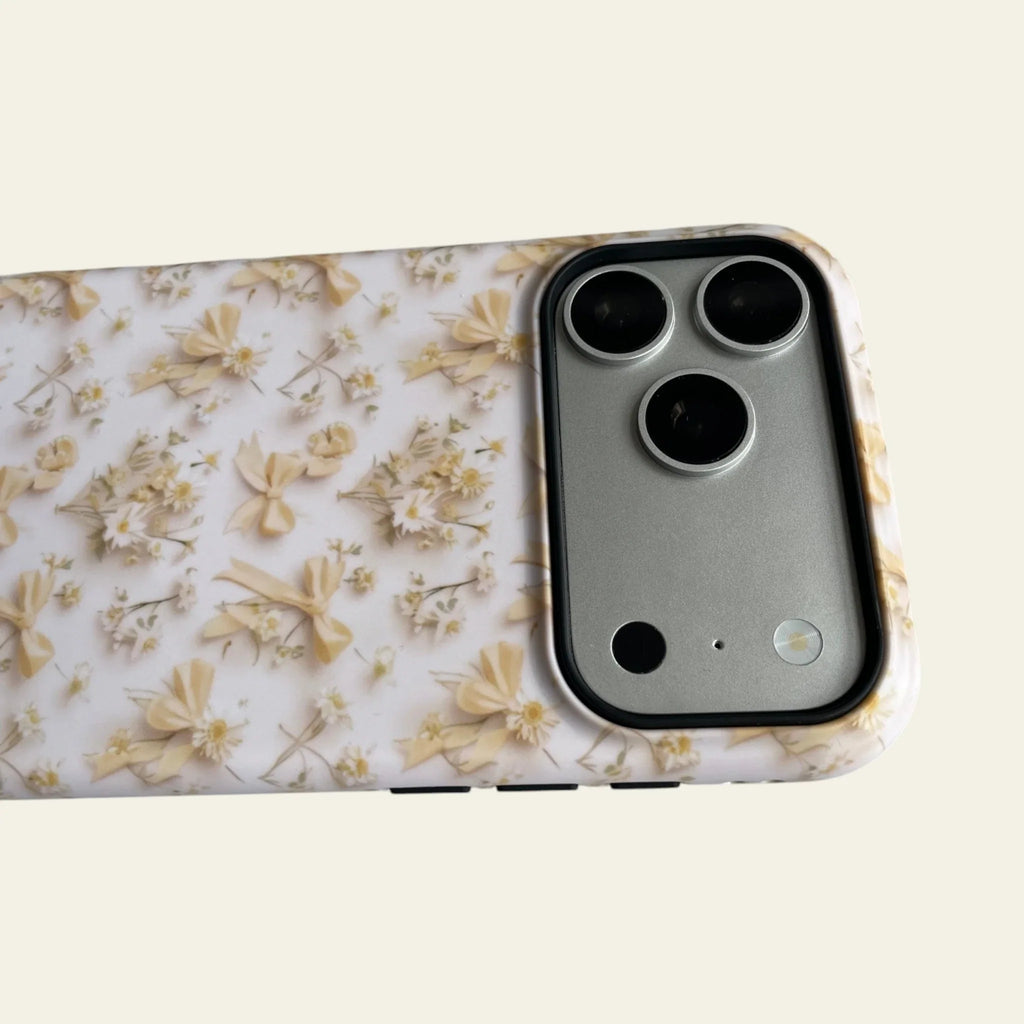 Coquette Bow & Daisy Matte Case for iPhone 15-17 Series - MagSafe | Narovik