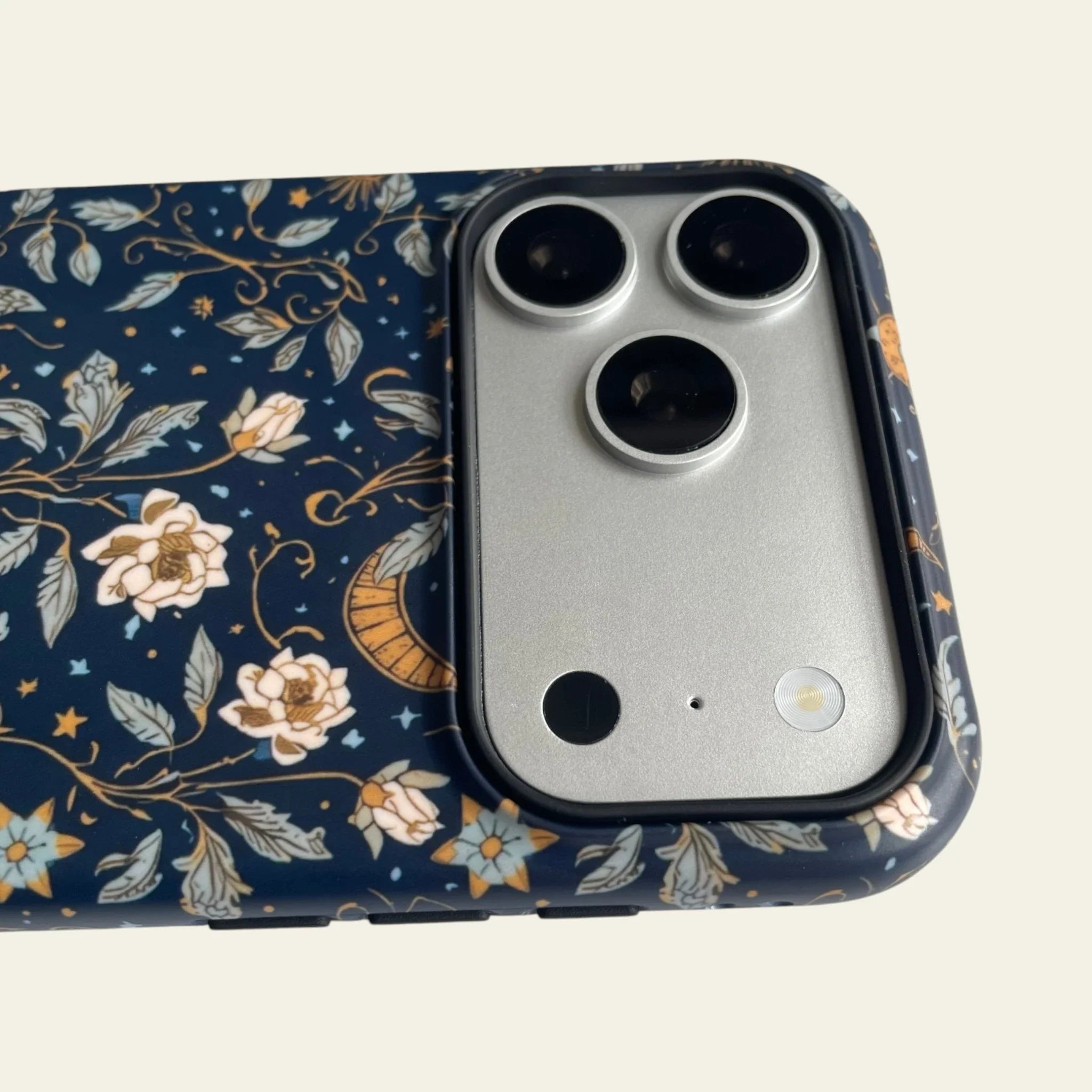Midnight Celestial Floral Matte Case for iPhone 15-17 Series - MagSafe | Narovik