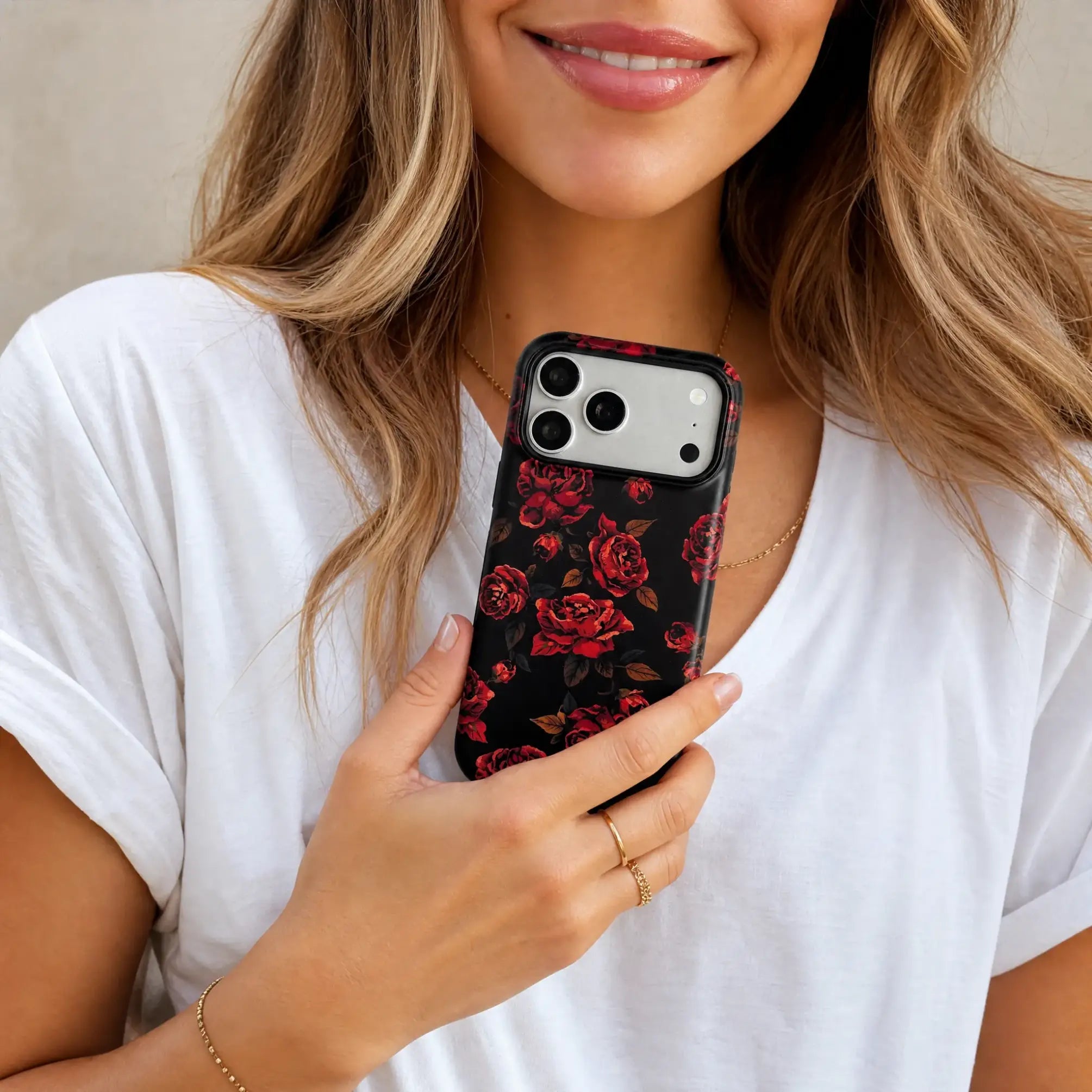 Midnight Rose Matte Case - MagSafe Compatible