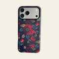 Moody Dark Botanical Matte Case for iPhone 15 / 16 / 17 - MagSafe | Narovik