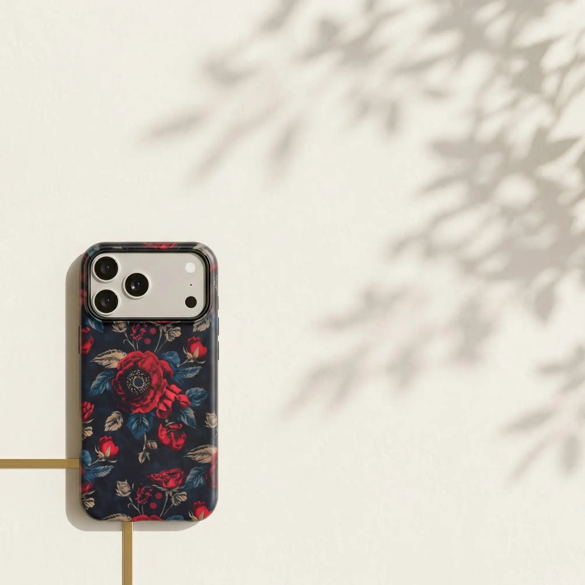Moody Dark Botanical Matte Case for iPhone 15 / 16 / 17 - MagSafe | Narovik
