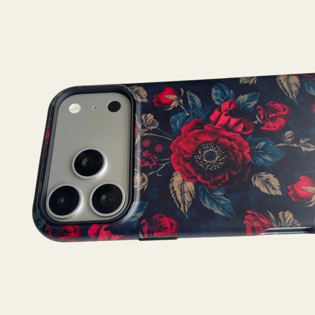 Moody Dark Botanical Matte Case for iPhone 15 / 16 / 17 - MagSafe | Narovik