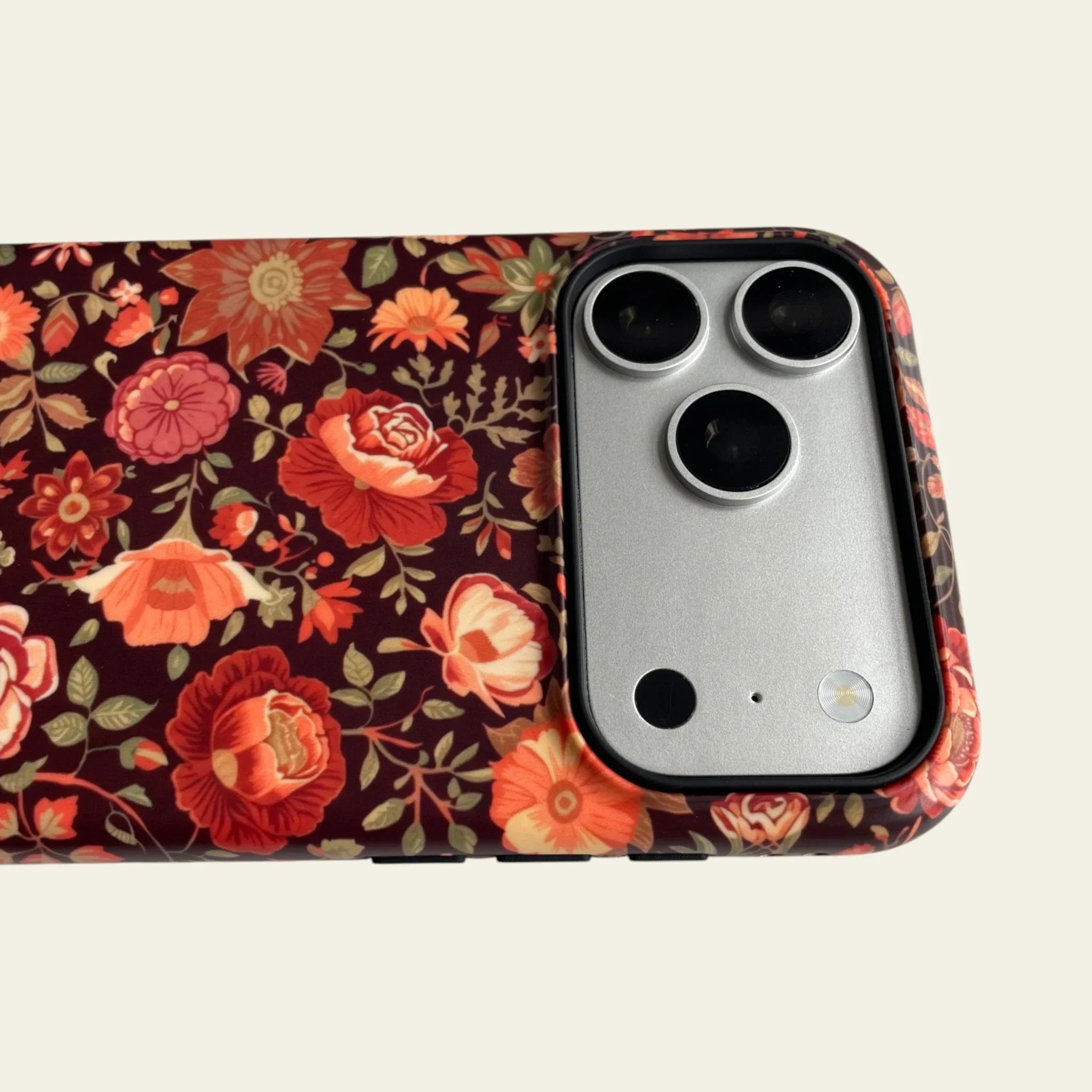 Terracotta Floral Matte Case - MagSafe Compatible