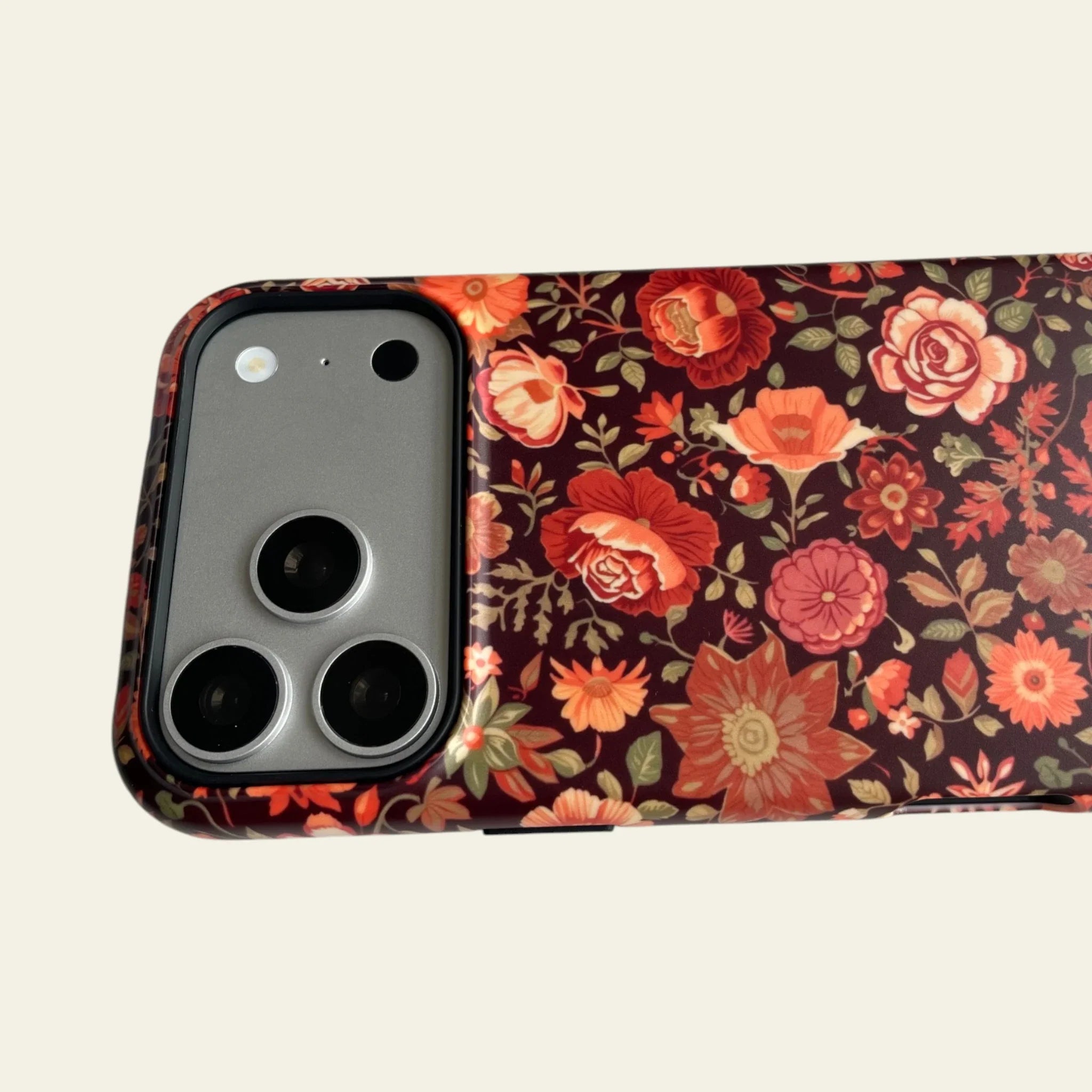 Terracotta Floral Matte Case - MagSafe Compatible