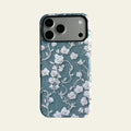 Vintage Chinoiserie Orchid Matte Case for iPhone 15-17 Series - MagSafe | Narovik