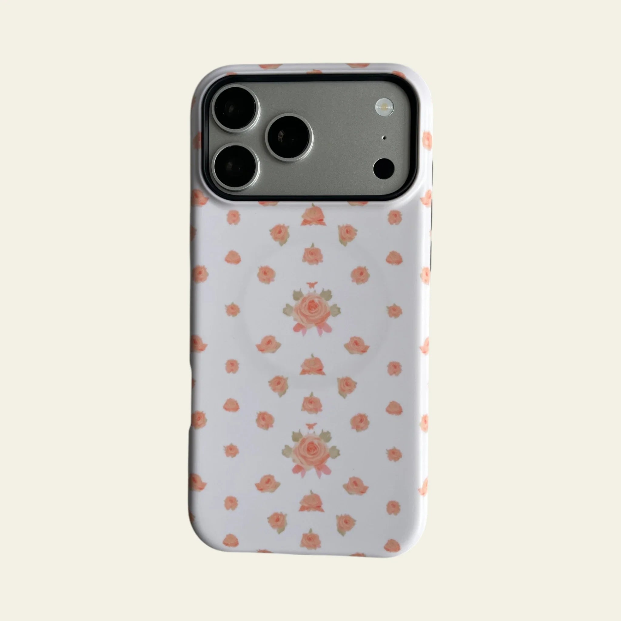 Vintage Peach Ditsy Floral Matte Case - MagSafe Compatible