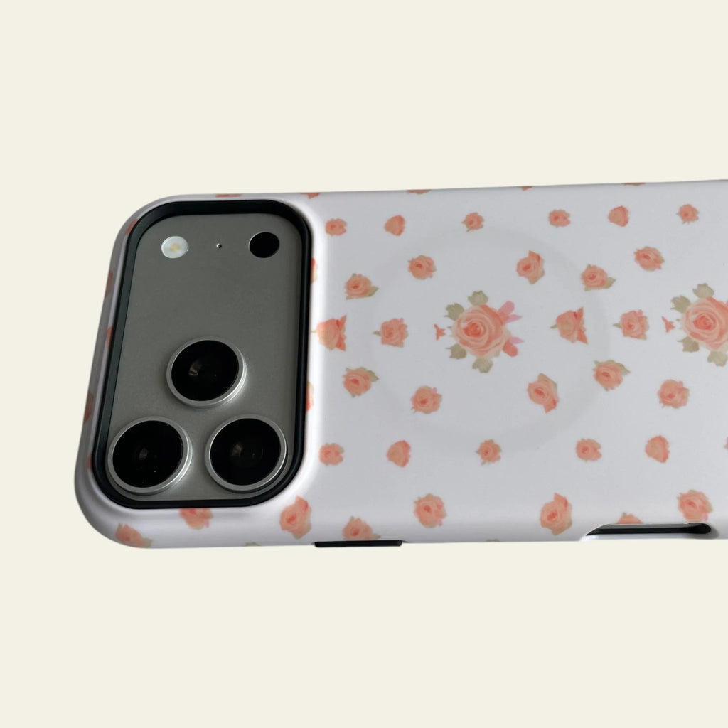 Vintage Peach Ditsy Floral Matte Case - MagSafe Compatible