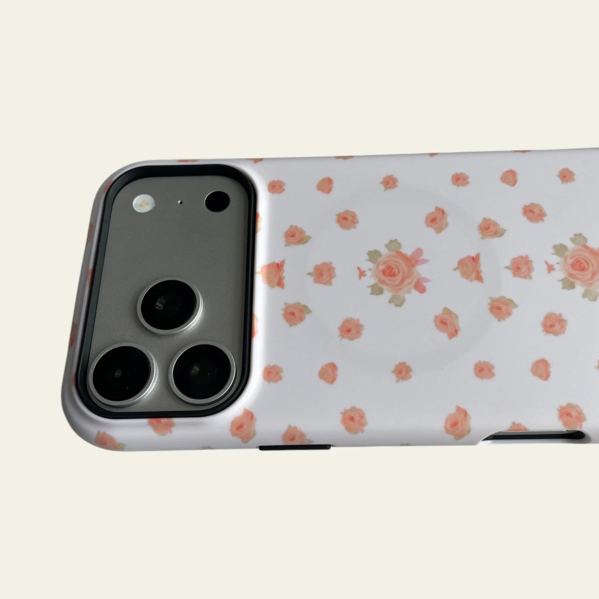 Vintage Peach Ditsy Floral Matte Case - MagSafe Compatible