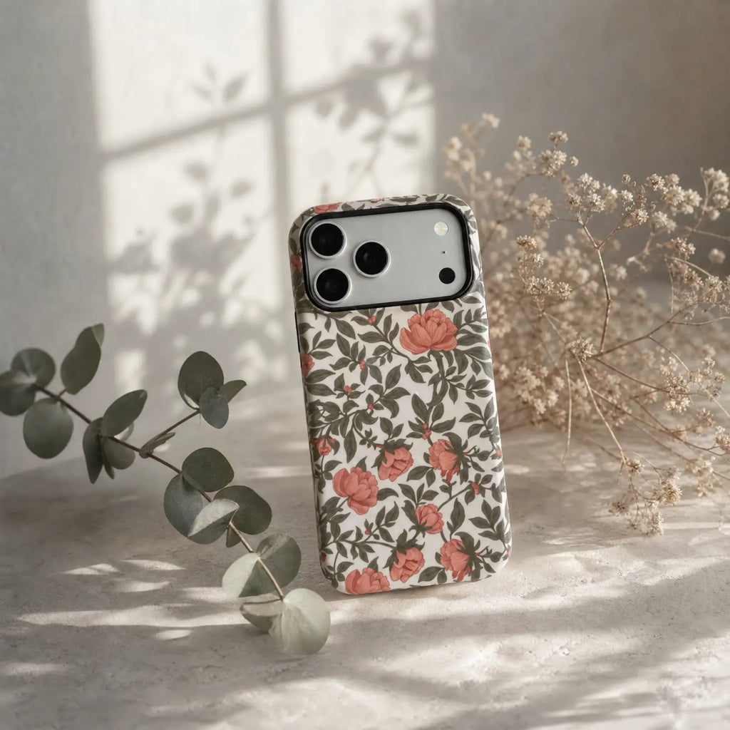 Vintage Pink Peony Matte Case - MagSafe Compatible