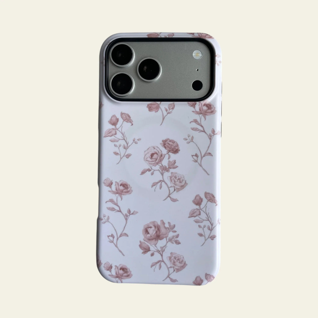 Vintage Pink Rose Matte Case - MagSafe Compatible