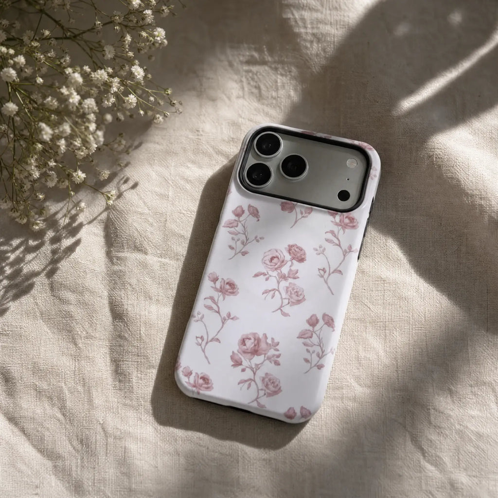 Vintage Pink Rose Matte Case - MagSafe Compatible