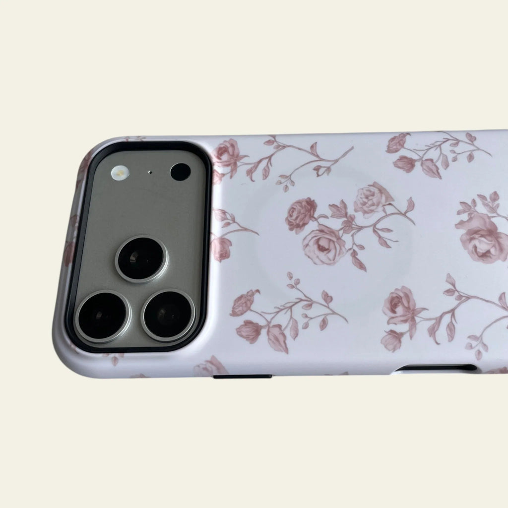 Vintage Pink Rose Matte Case - MagSafe Compatible