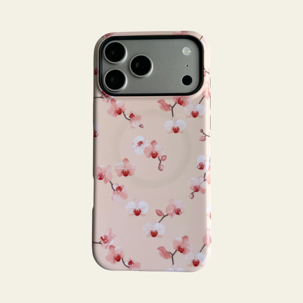 Watercolor Blush Orchid Matte Case - MagSafe Compatible