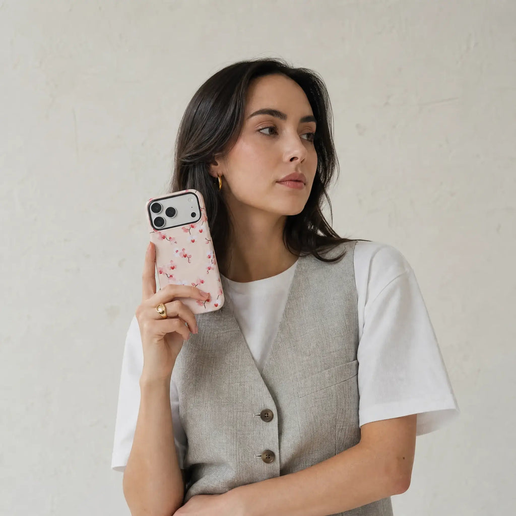 Watercolor Blush Orchid Matte Case - MagSafe Compatible