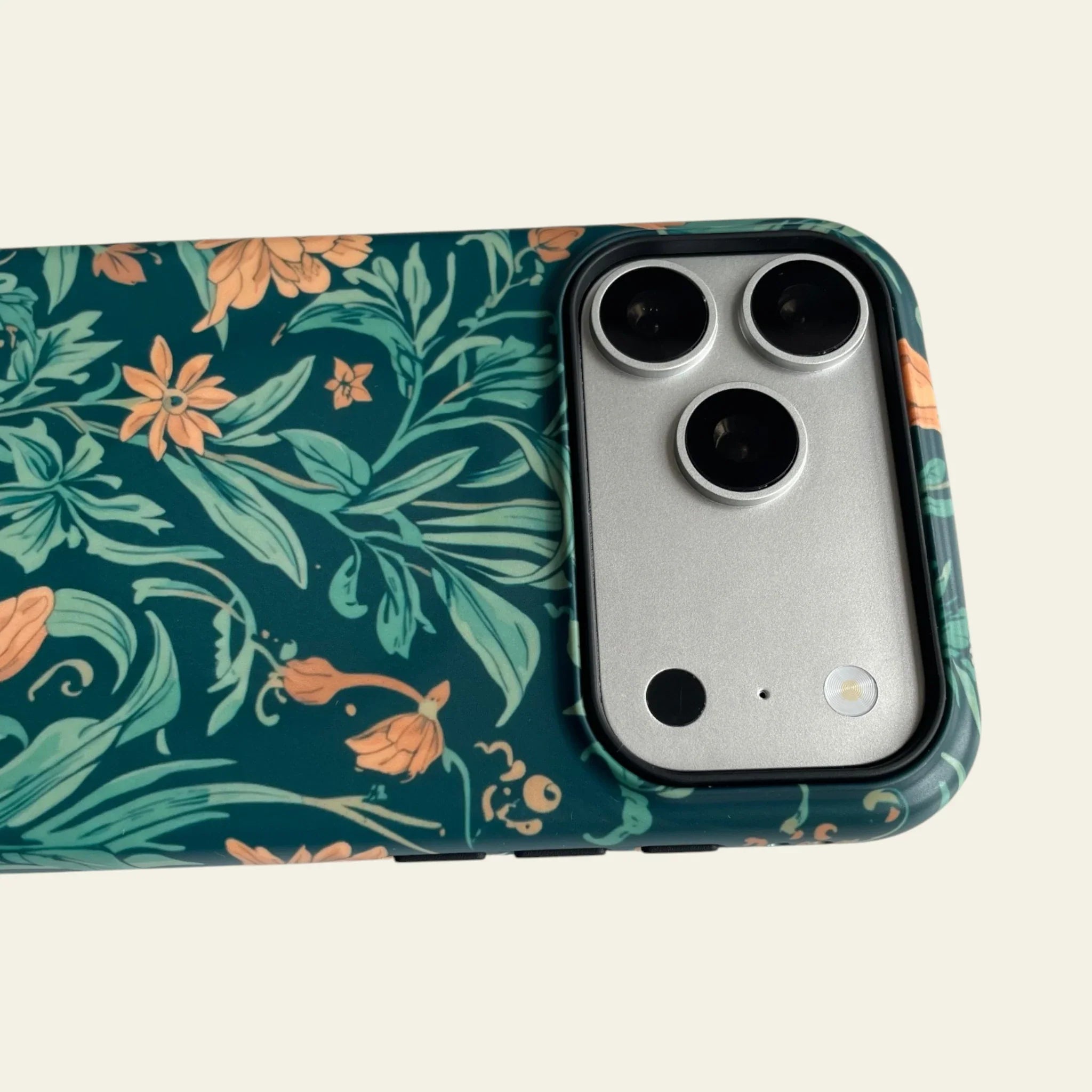 William Morris Inspired Floral Matte Case for iPhone 15-17 Series - MagSafe | Narovik