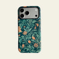 William Morris Inspired Floral Matte Case for iPhone 15-17 Series - MagSafe | Narovik