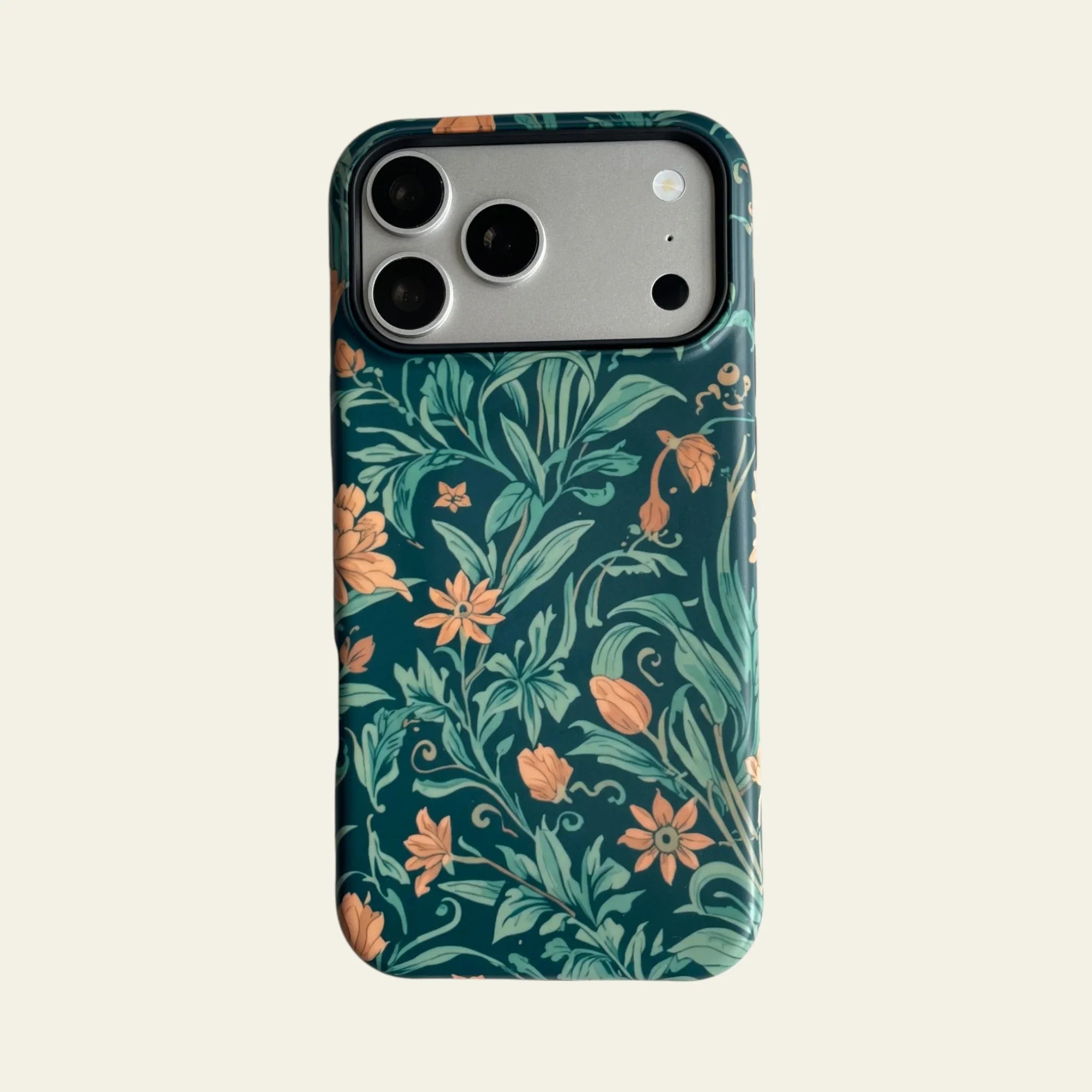 William Morris Inspired Floral Matte Case for iPhone 15-17 Series - MagSafe | Narovik
