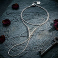 Minimalist CZ Stainless Steel Ring Attached Bracelet