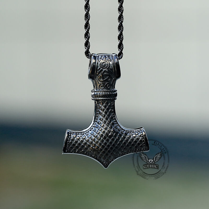 Nordic Thor’s Hammer Pendant in Stainless Steel