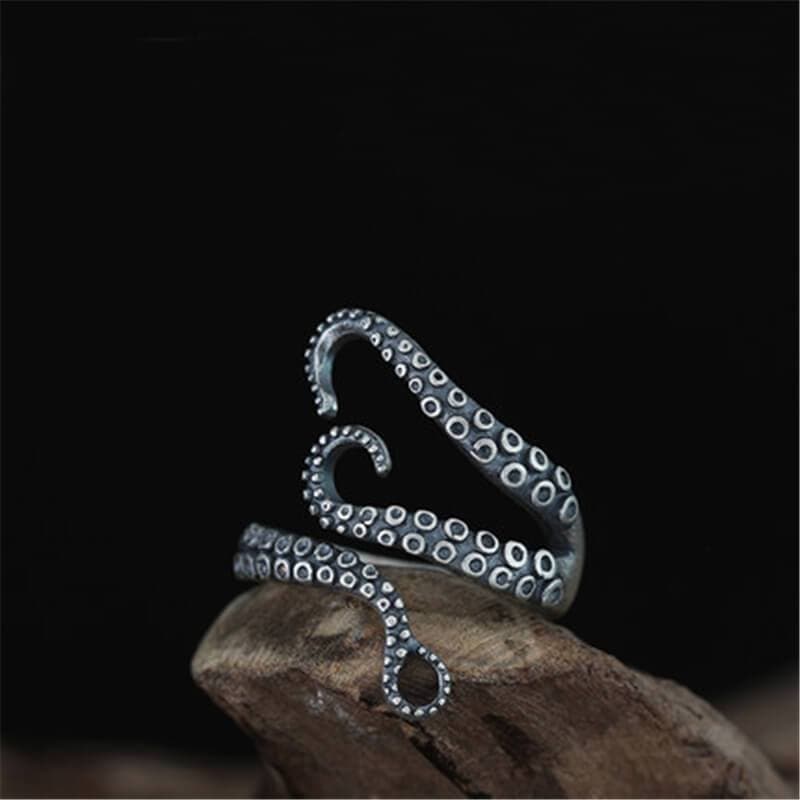 Octopus Arms Ring in Stainless Steel