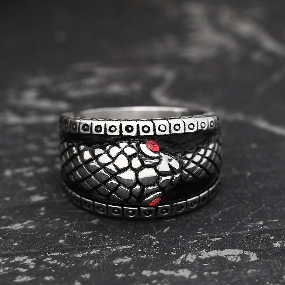 Ouroboros Mythology Ring in Stainless Steel