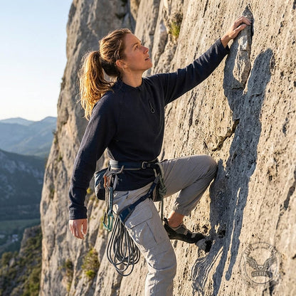 Outdoor Waffle-Knit Quick-Drying Half-Zip Sports Top