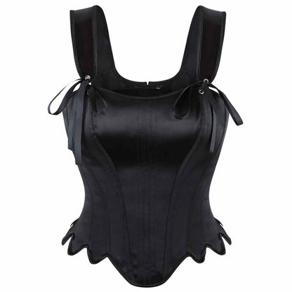 Palace Style Petal Hem Fishbone Suspender Corset