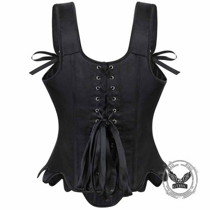 Palace Style Petal Hem Fishbone Suspender Corset