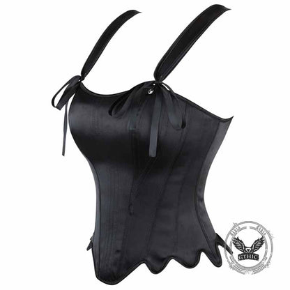 Palace Style Petal Hem Fishbone Suspender Corset
