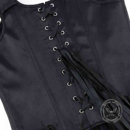 Palace Style Petal Hem Fishbone Suspender Corset