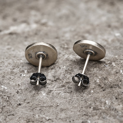 Pentacle Stud Earrings in Sterling Silver