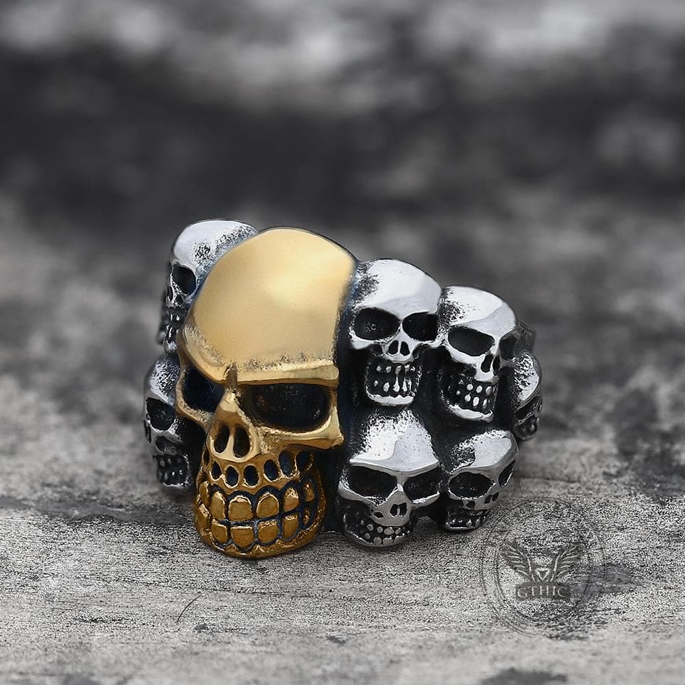 Phantom Stainless Steel Skull Ring