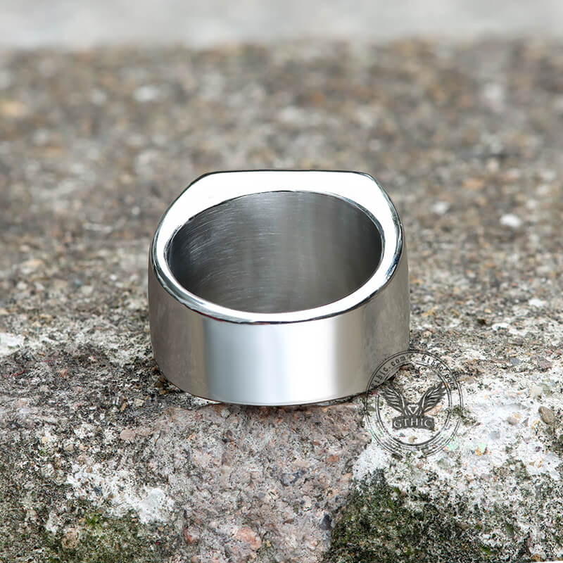 Poker Card Ring in Stainless Steel
