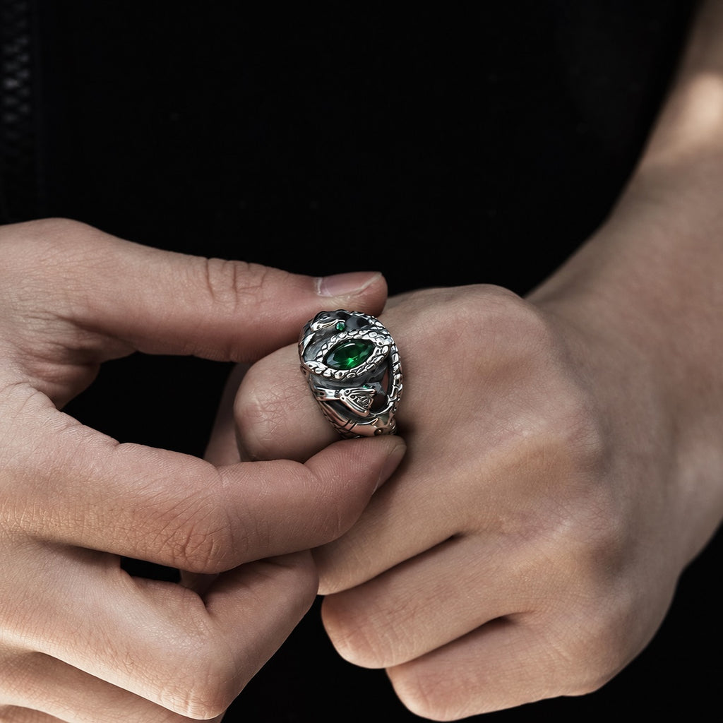 Power Snake Beast Ring in Stainless Steel