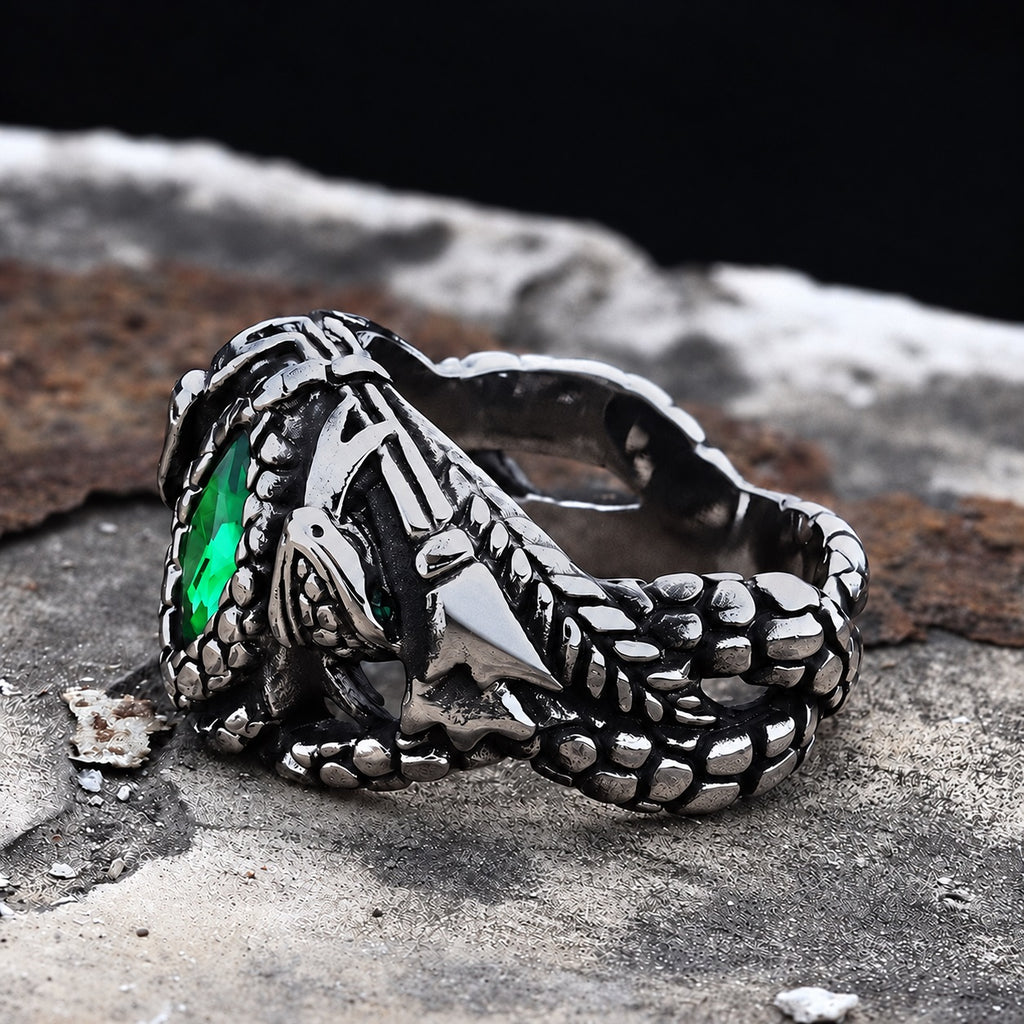 Power Snake Beast Ring in Stainless Steel