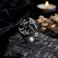 Punk Bat Skull Stainless Steel Gothic Ring