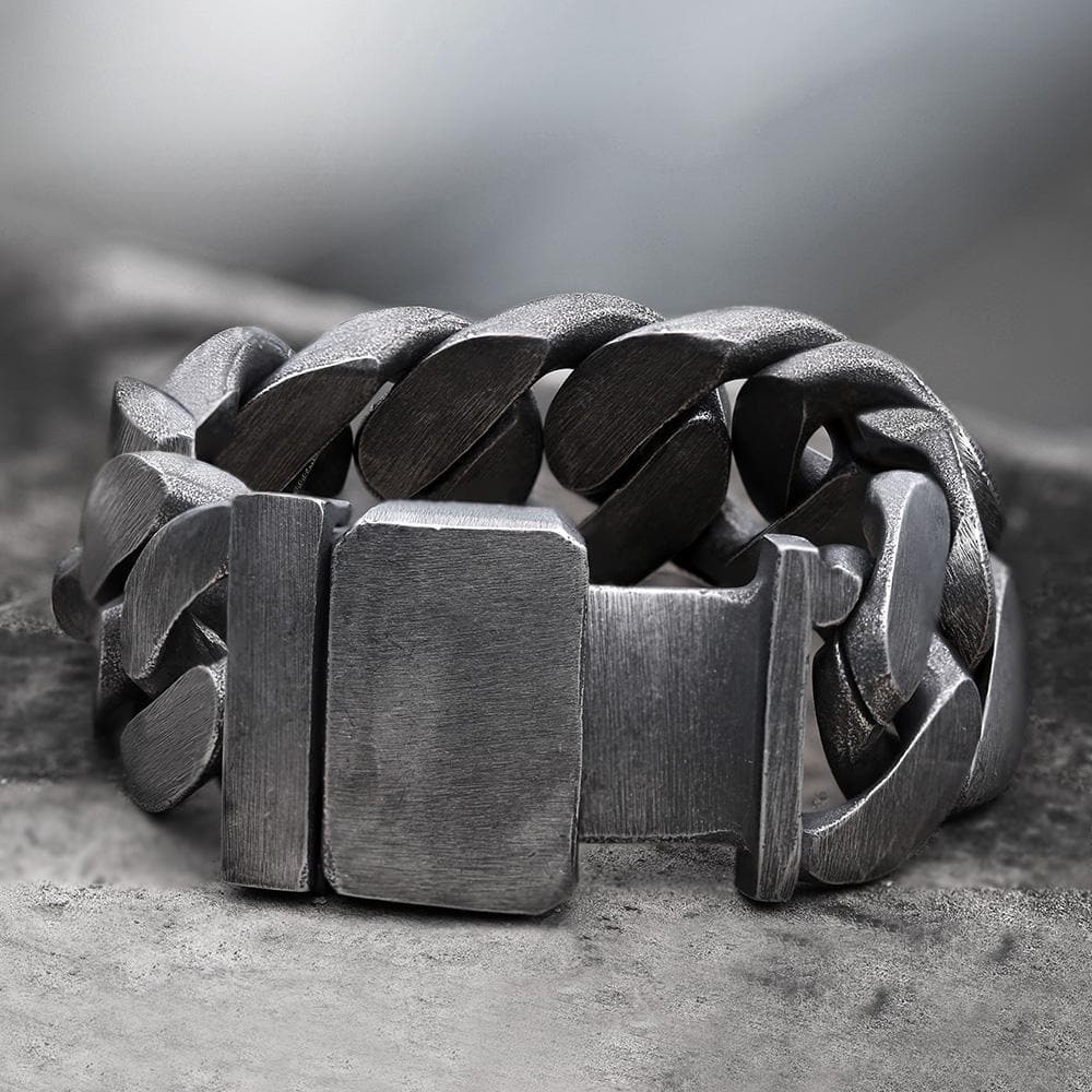Punk Cuban Chain Bracelet in Stainless Steel